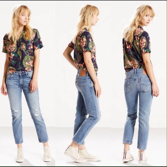 LEVI'S - 505c Distressed Vintage Style Jeans - Picture 8 of 8